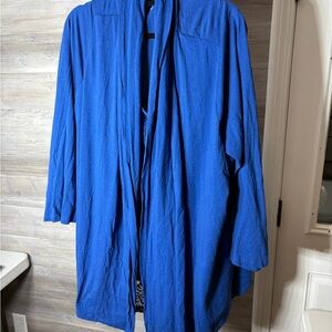 Woman Within Royal Blue Open-Front Lightweight Cardigan w attached camisole 1092